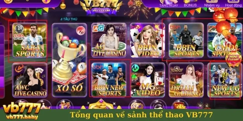Tổng quan về sảnh thể thao VB777