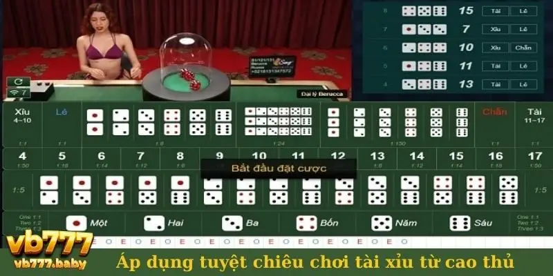 Áp dụng tuyệt chiêu chơi tài xỉu từ cao thủ