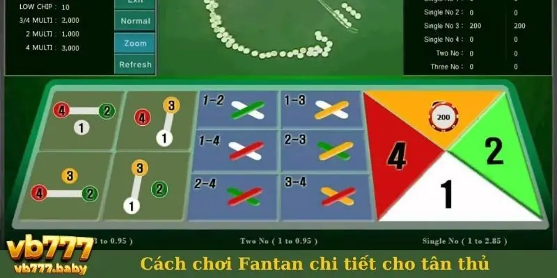 Cách chơi Fantan chi tiết cho tân thủ