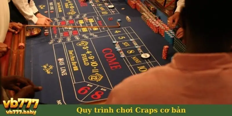 Quy trình chơi Craps cơ bản