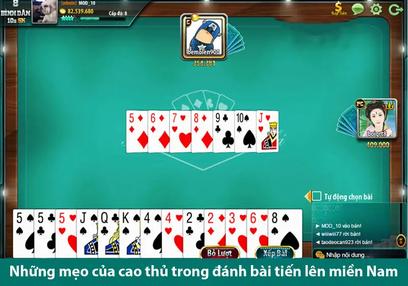 Quy tắc và mẹo để bạn trở thành cao thủ trong game bài tiến lên miền Nam