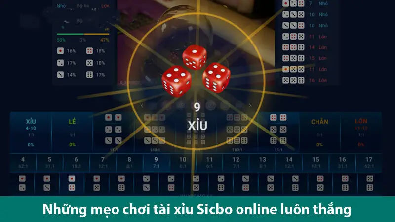 Mẹo chơi tài xỉu Sicbo online luôn thắng dành cho cược thủ