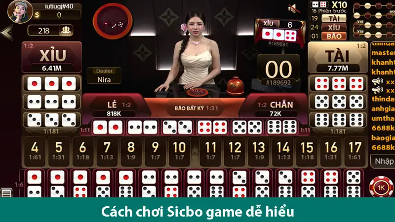 Luật chơi, cách chơi Sicbo trực tuyến cơ bản và những ưu điểm của trò chơi