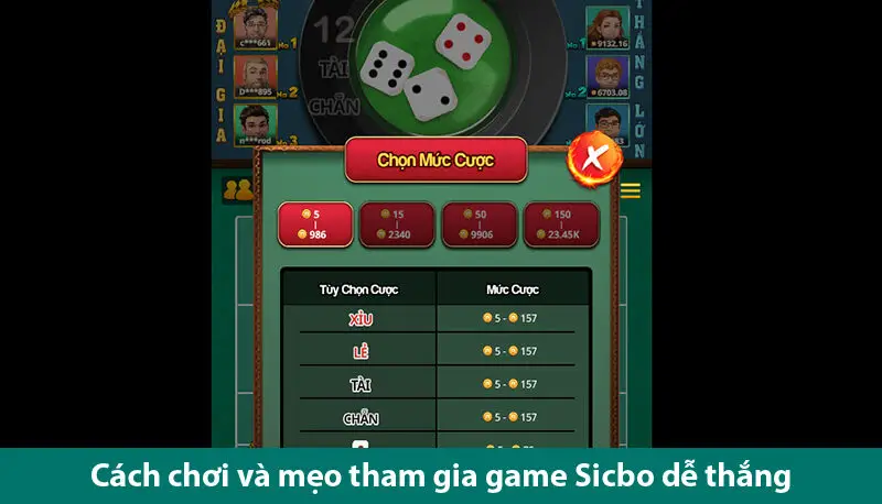 Khám phá mẹo chơi trò chơi Sic bo đổi thưởng thắng liên tục