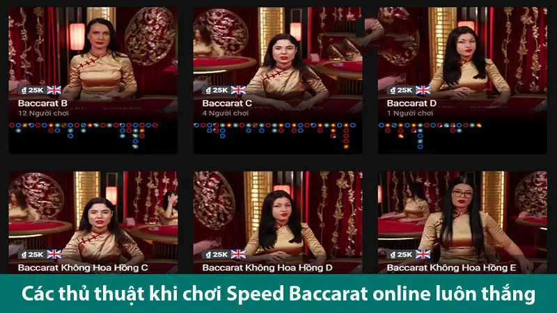 Thủ thuật đơn giản để chơi Speed Baccarat online thắng nhanh